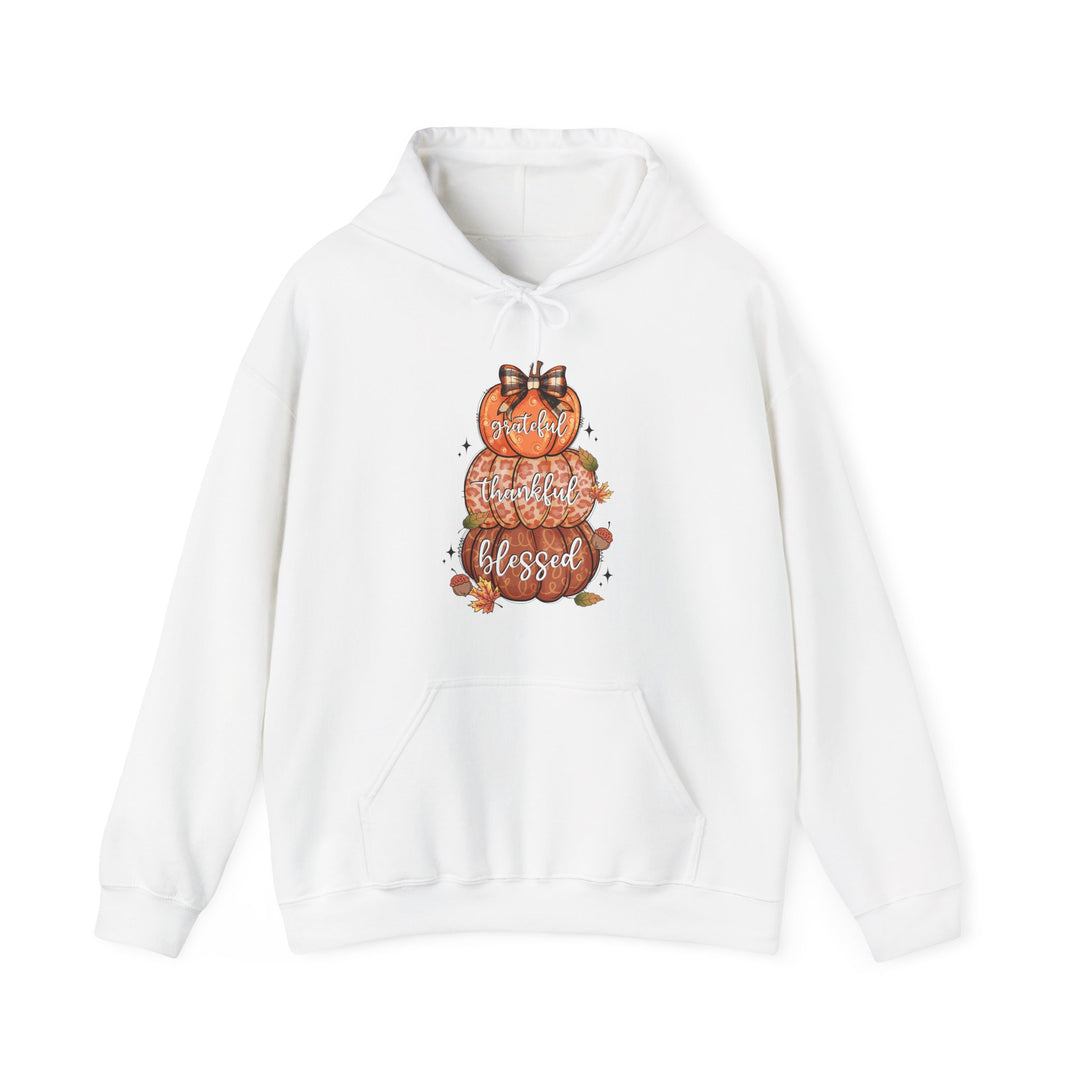 Grateful Thankful Blessed Pumpkins - Unisex Heavy Blend™ Hooded Sweatshirt
