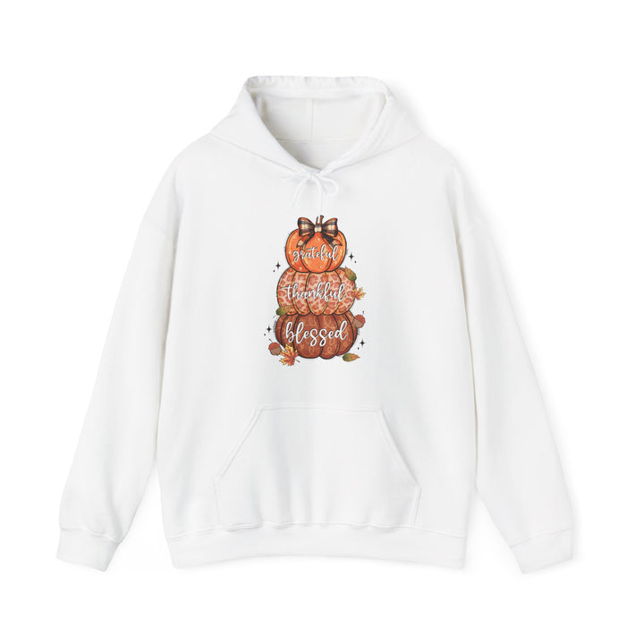 Grateful Thankful Blessed Pumpkins - Unisex Heavy Blend™ Hooded Sweatshirt