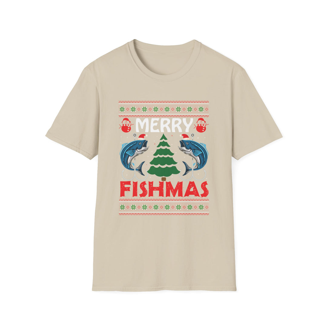 Merry Fishmas - Unisex Softstyle T-Shirt