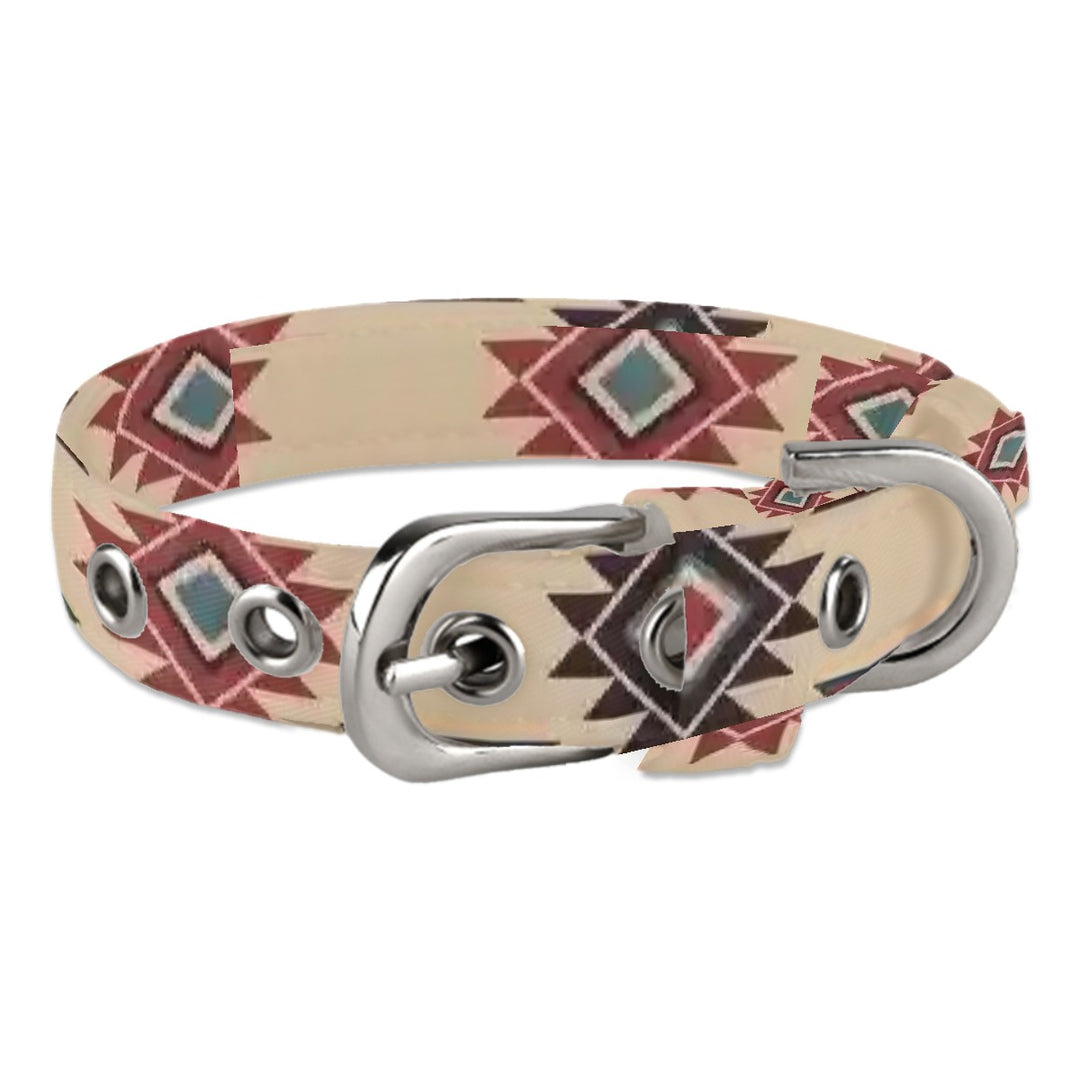 Tribal Indian Tan - Pet Collar