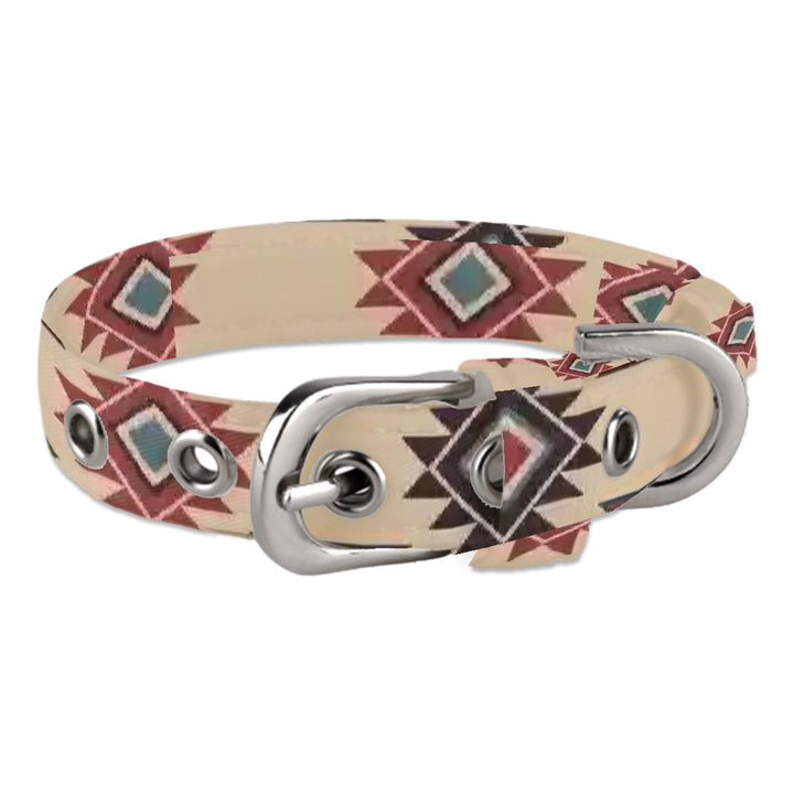 Tribal Indian Tan - Pet Collar