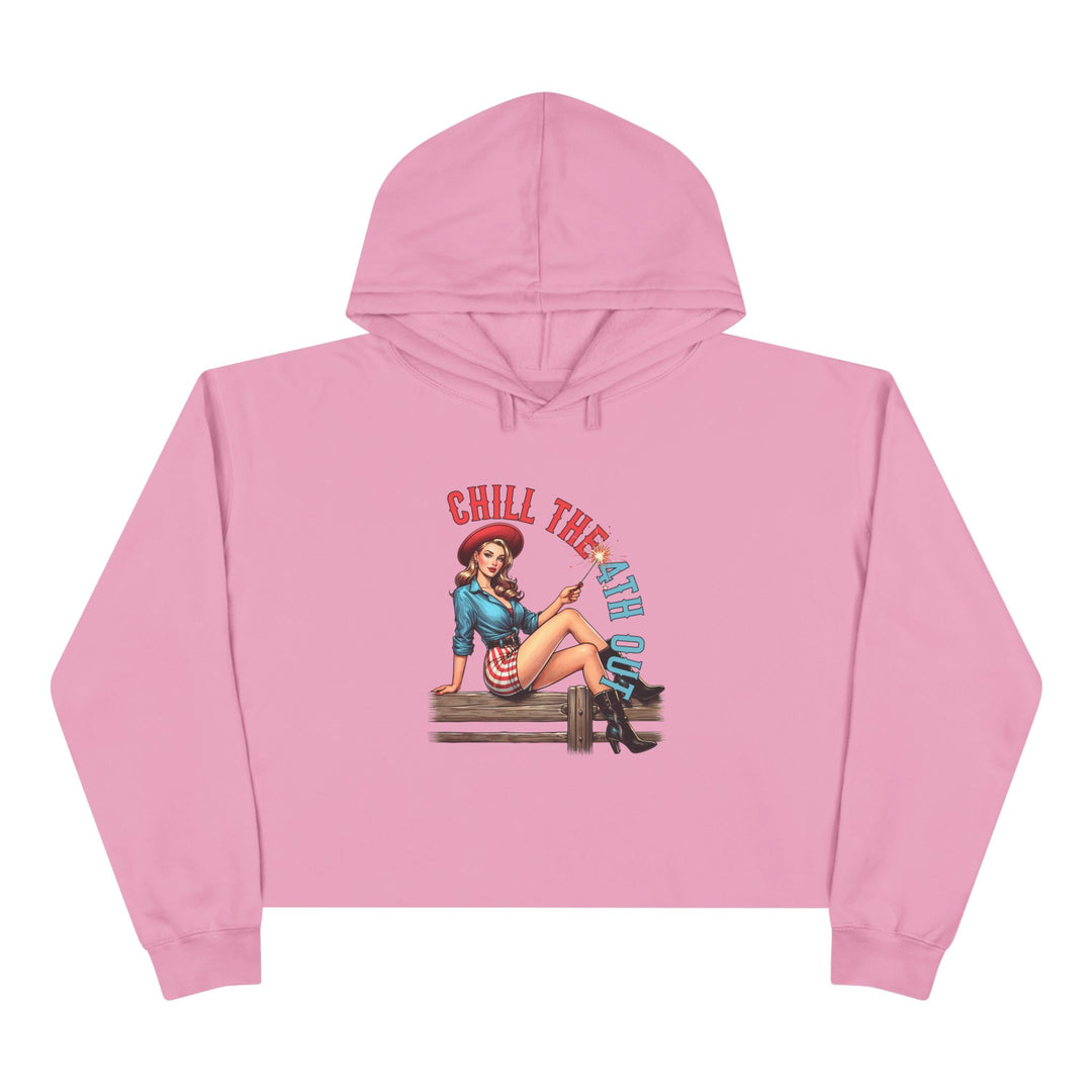 Chill The 4th Out - Crop Hoodie