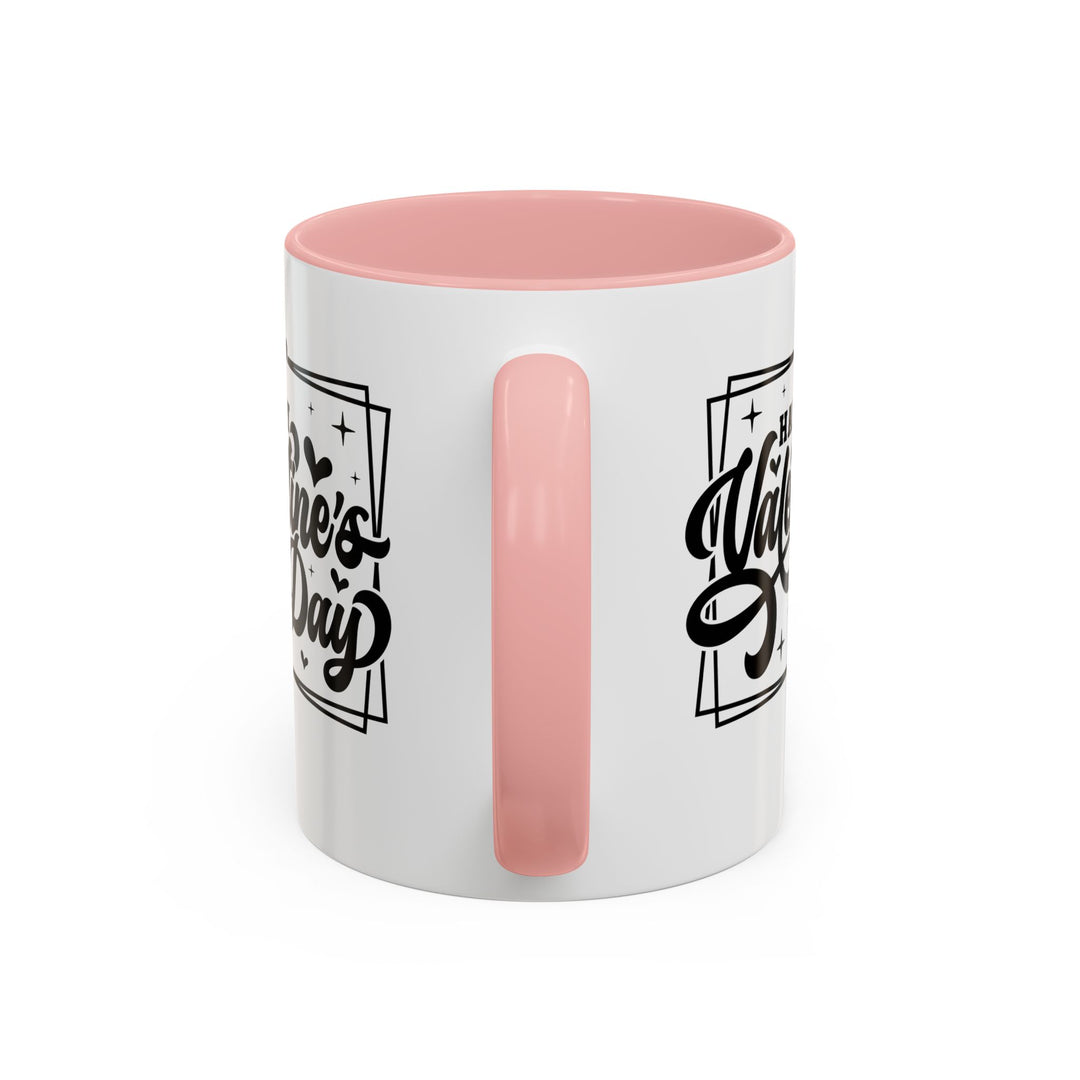 Happy Valentine's Day W/Hearts - Accent Coffee Mug (11, 15oz)