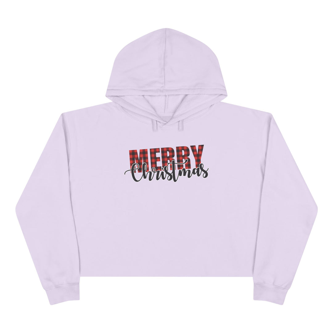 Merry Christmas Buffalo - Crop Hoodie