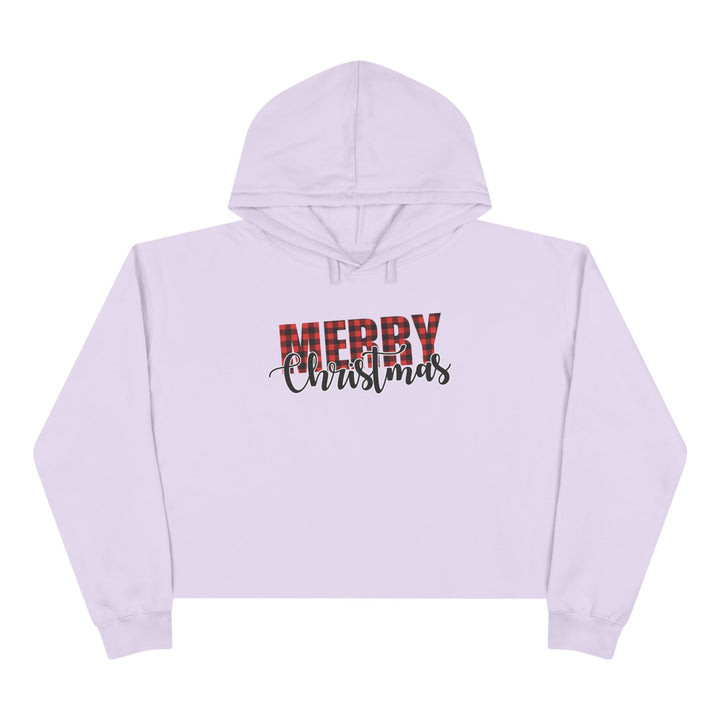 Merry Christmas Buffalo - Crop Hoodie