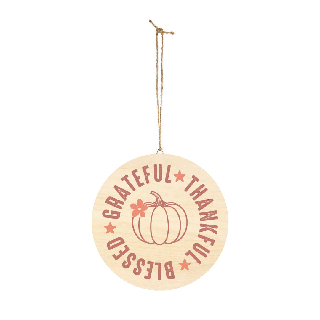 Grateful Thankful Blessed - Wood Signs
