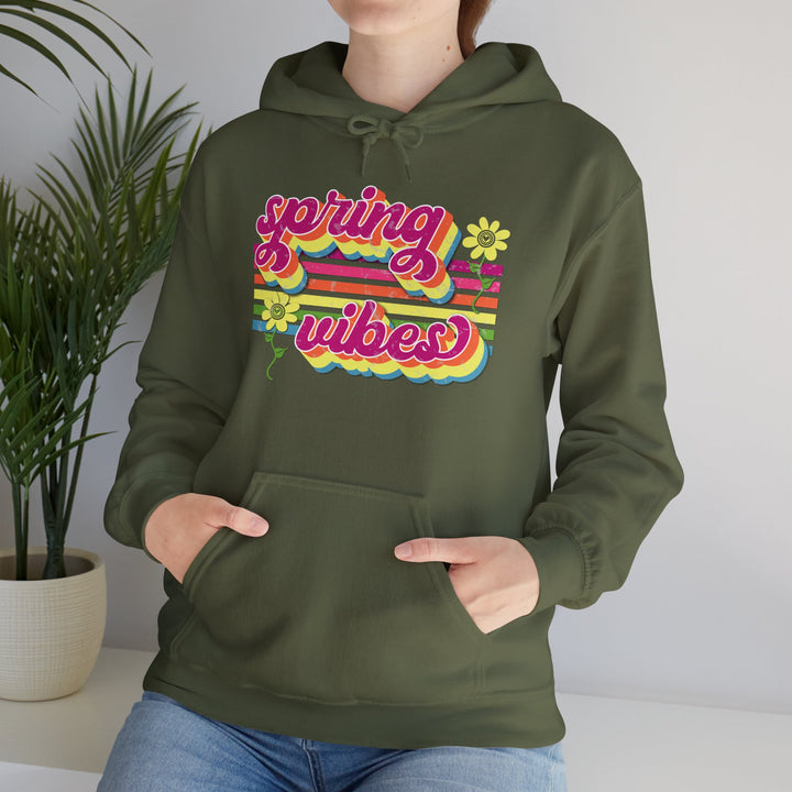 Spring Vibes Retro - Unisex Heavy Blend™ Hooded Sweatshirt