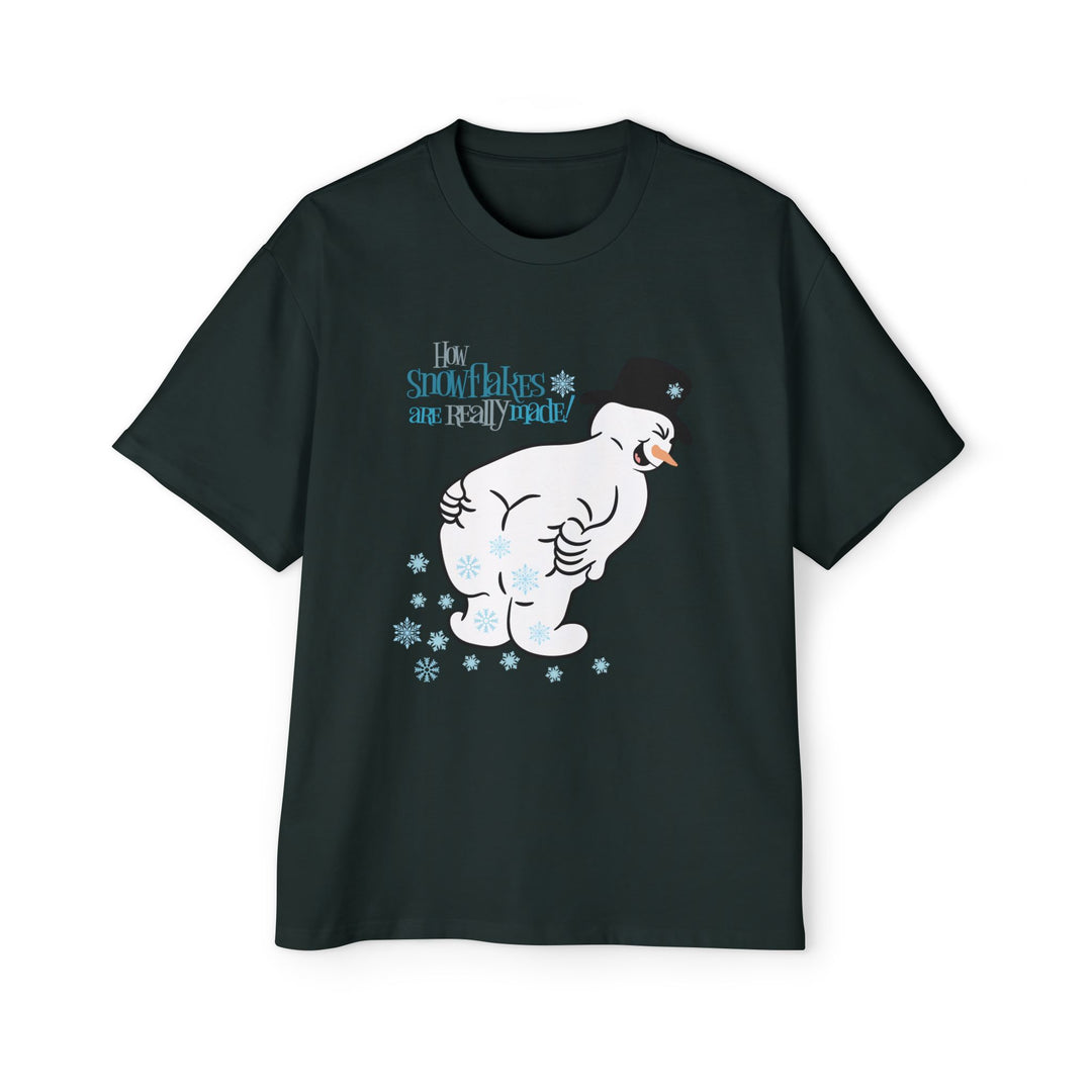How Snowflakes Are Made - Men's Heavy Oversized Tee