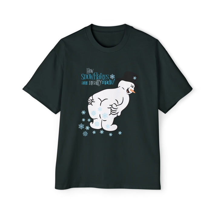 How Snowflakes Are Made - Men's Heavy Oversized Tee