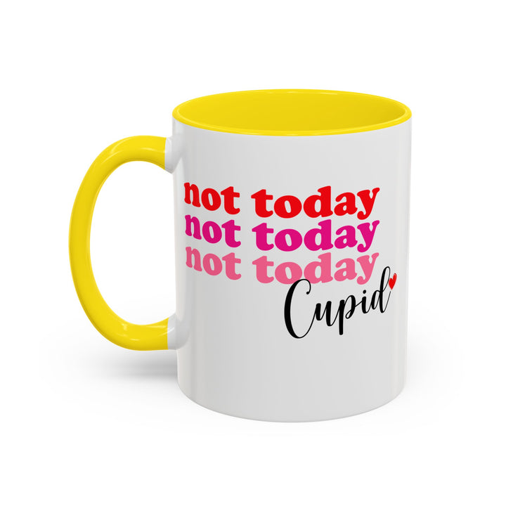 Not Today Cupid - Accent Coffee Mug (11, 15oz)
