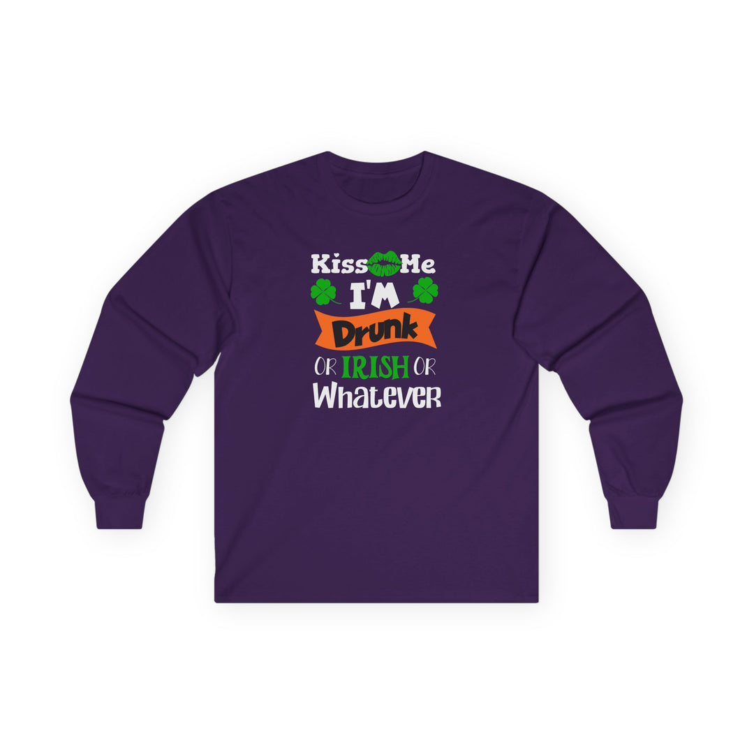 Kiss Me I'm Drunk - Unisex Ultra Cotton Long Sleeve Tee
