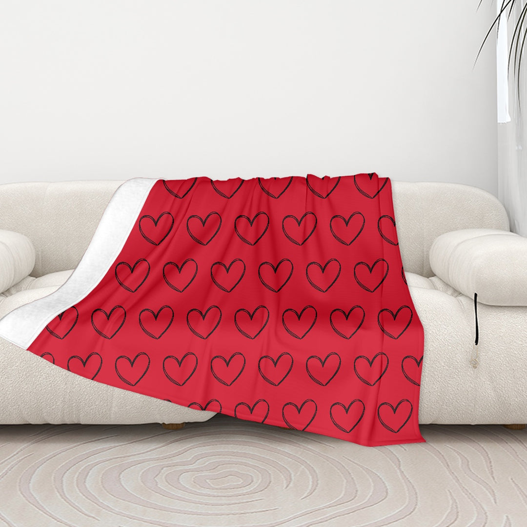 Heart - Sofa Blanket