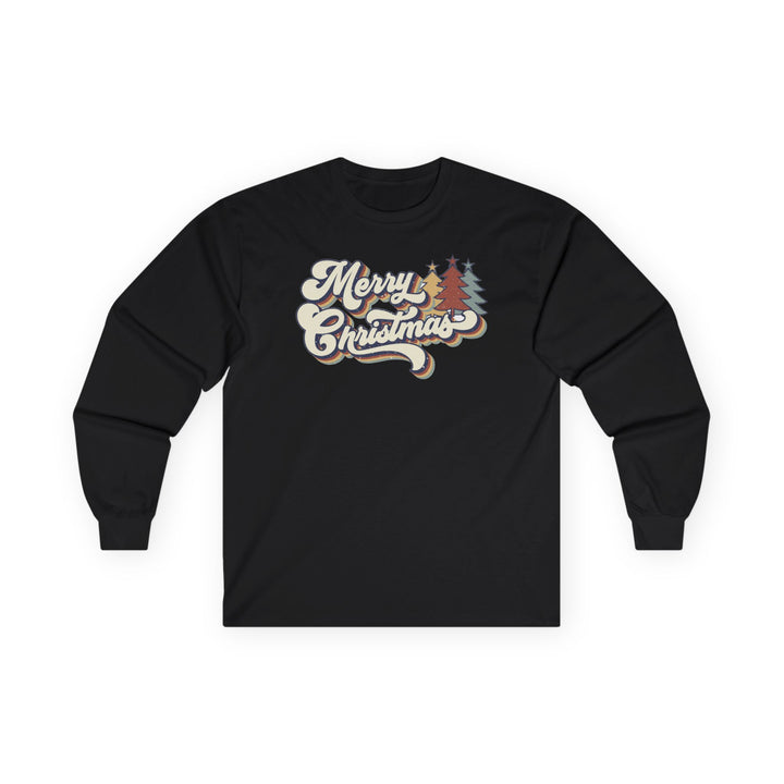 Retro Merry Christmas - Unisex Ultra Cotton Long Sleeve Tee