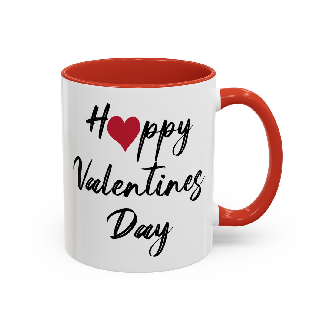 Happy Valentines Day - Accent Coffee Mug (11, 15oz)