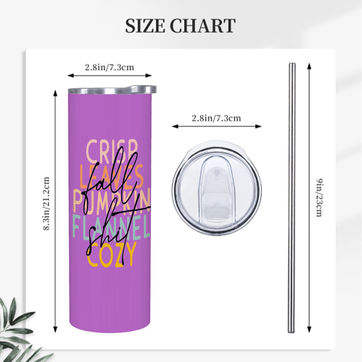 Fall Sh*t - Straw Water Bottle Drinkware