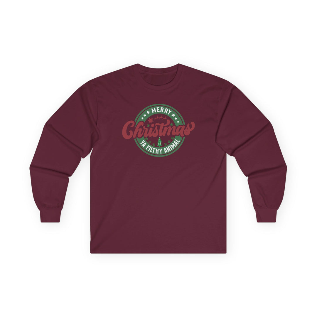 Merry Christmas Ya Filthy Animal - Unisex Ultra Cotton Long Sleeve Tee