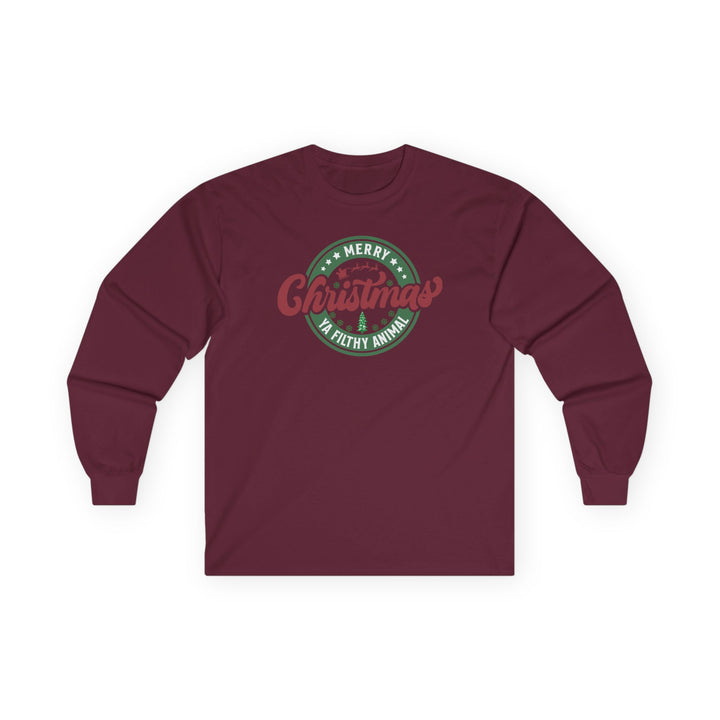 Merry Christmas Ya Filthy Animal - Unisex Ultra Cotton Long Sleeve Tee