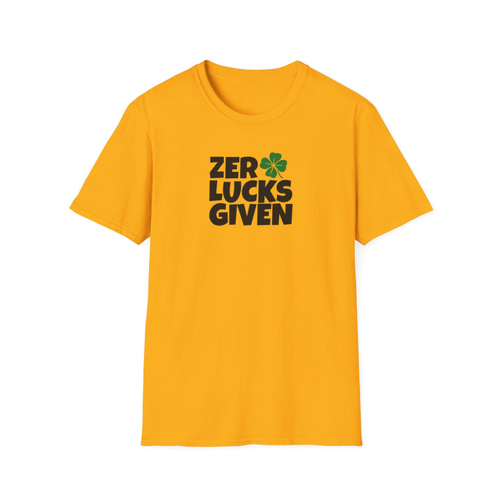Zero Lucks Given - Unisex Softstyle T-Shirt