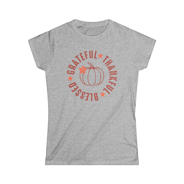 Grateful Thankful Blessed - Women's Softstyle Tee