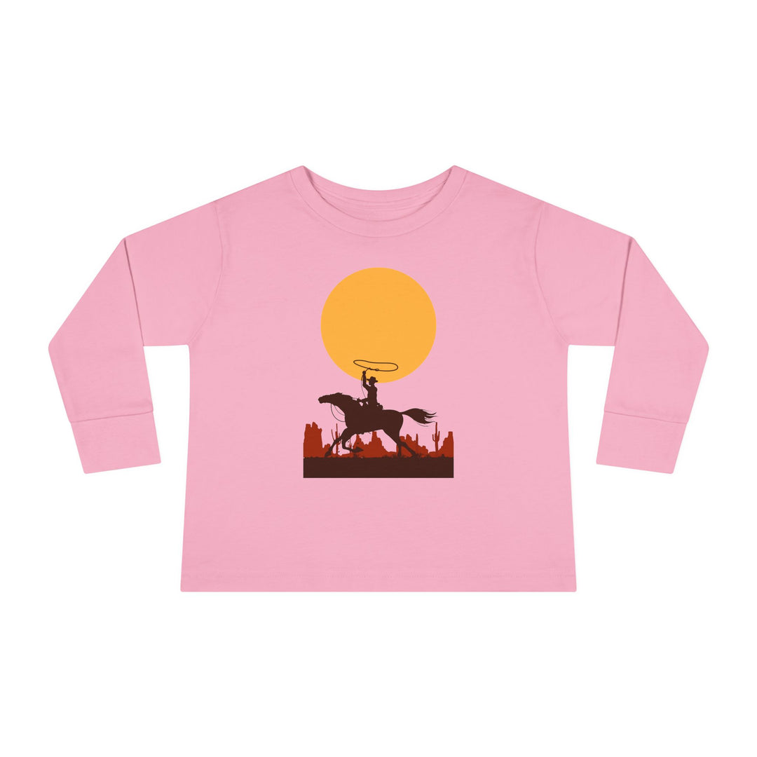 Roping The Moon  Toddler Long Sleeve Tee
