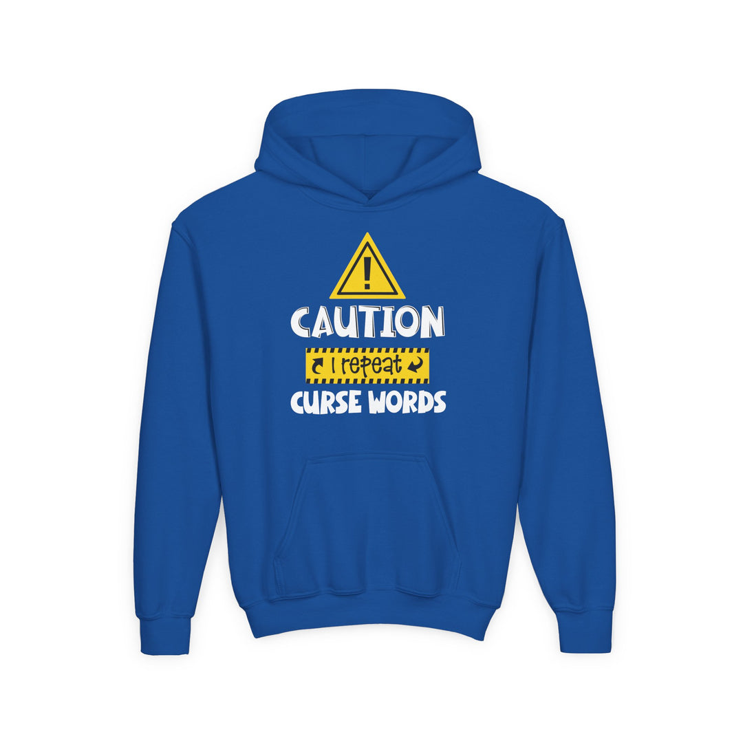 Caution - Youth Heavy Blend Hooded Sweatshirt