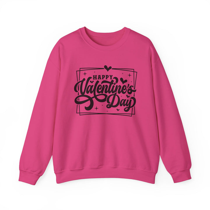 Happy Valentine's Day W/Hearts - Unisex Heavy Blend™ Crewneck Sweatshirt