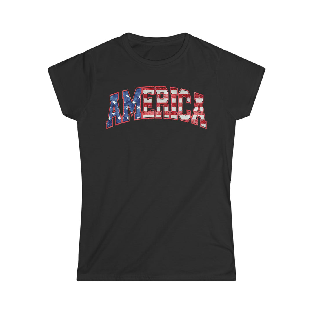 America - Women's Softstyle Tee