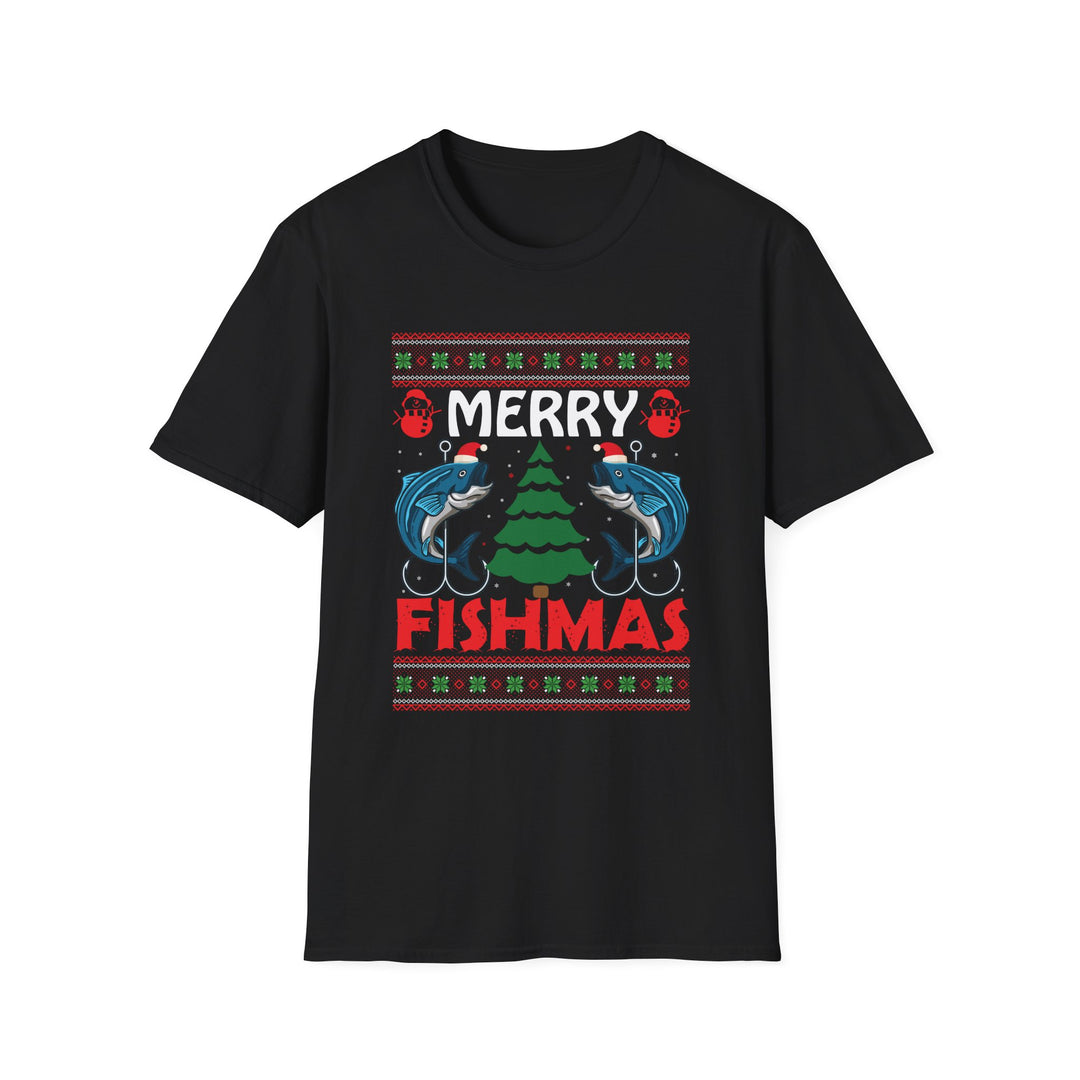 Merry Fishmas - Unisex Softstyle T-Shirt