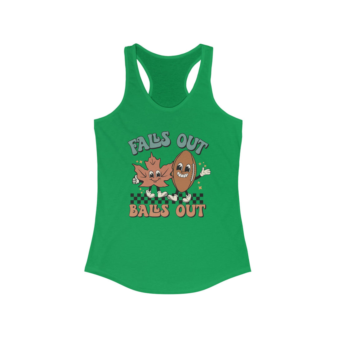 Falls Out Balls Out - Women's Ideal Racerback Tank