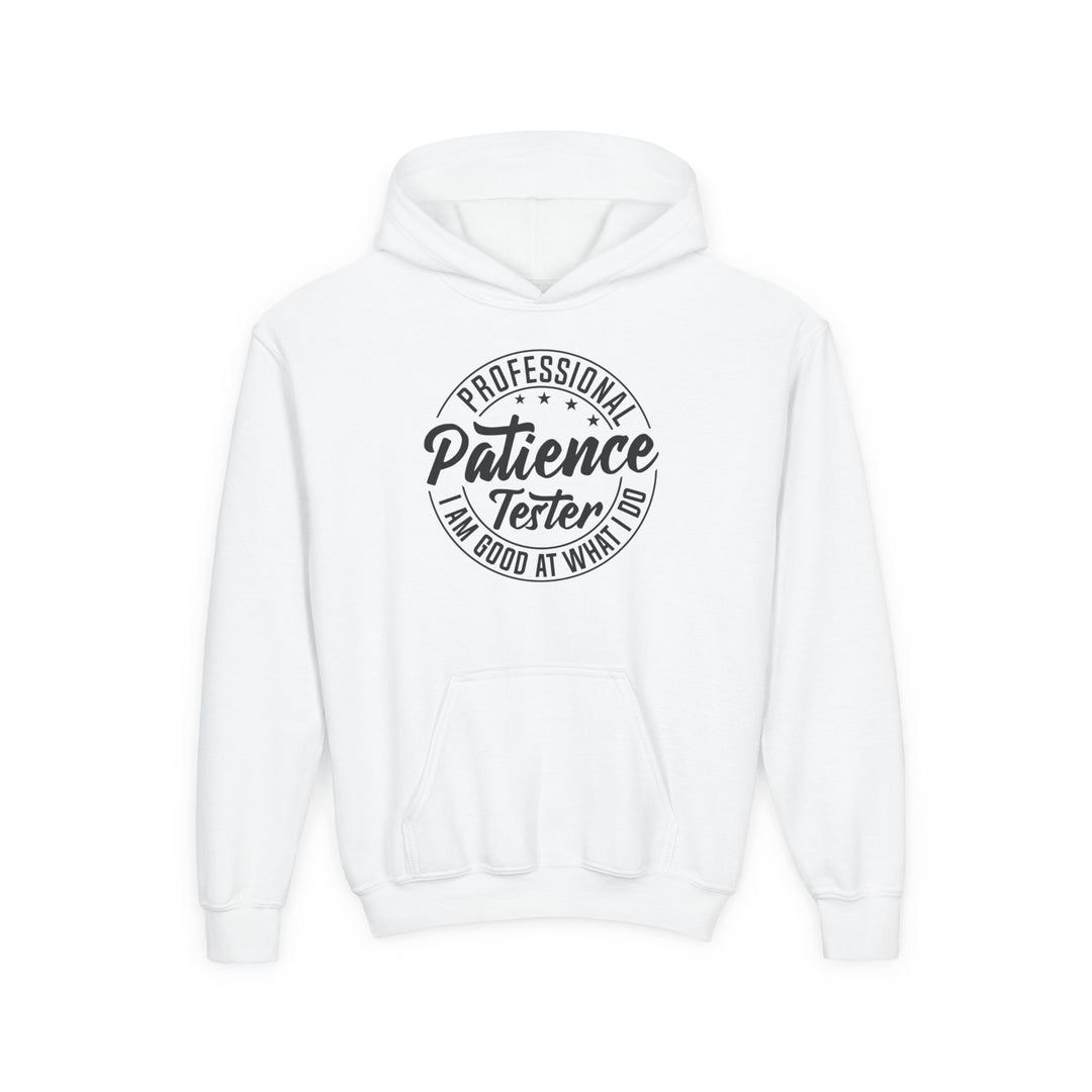 Professional Patience Tester - Youth Heavy Blend Hooded Sweatshirt
