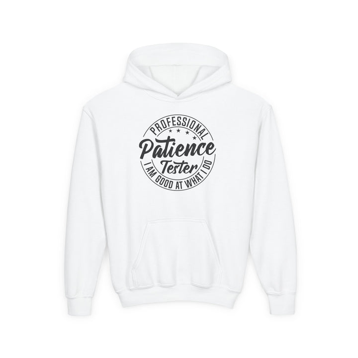 Professional Patience Tester - Youth Heavy Blend Hooded Sweatshirt