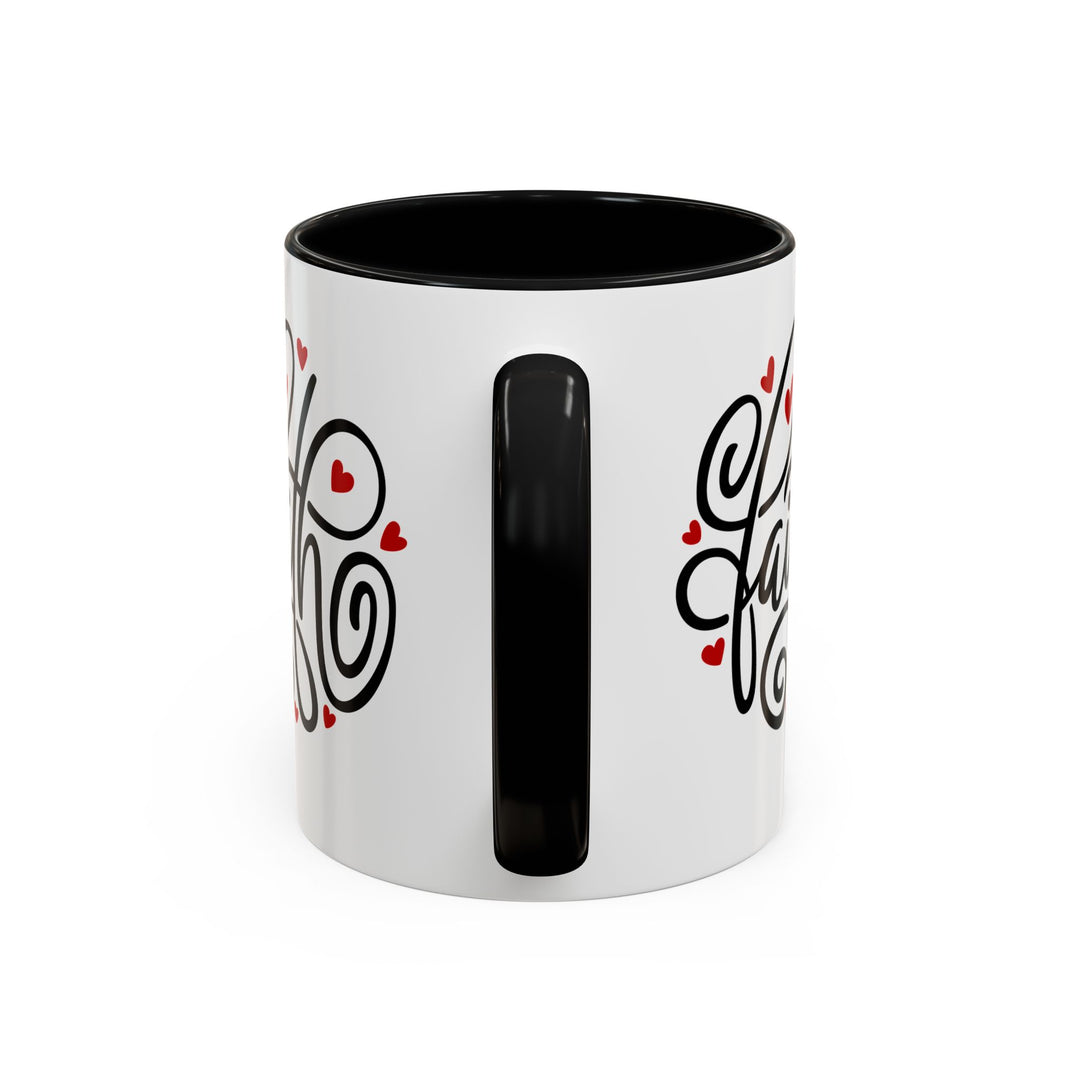 Faith Hearts - Accent Coffee Mug (11, 15oz)