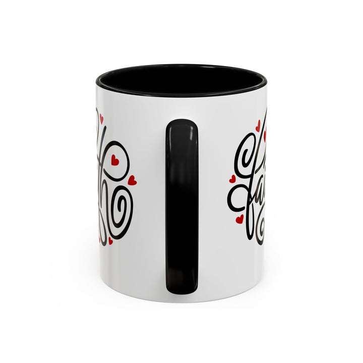Faith Hearts - Accent Coffee Mug (11, 15oz)