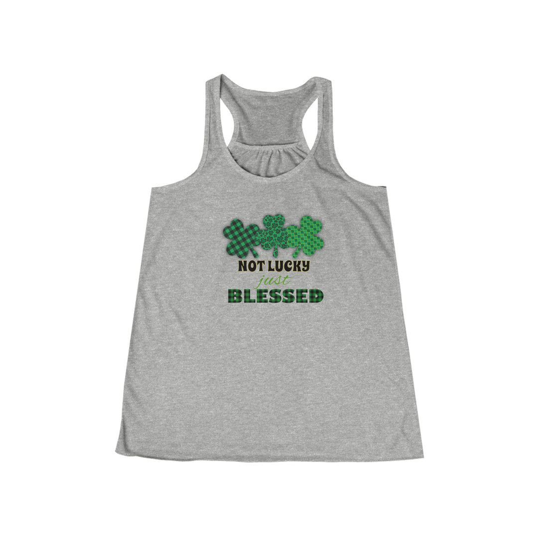 Not Lucky Just Blessed - Women's Flowy Racerback Tank
