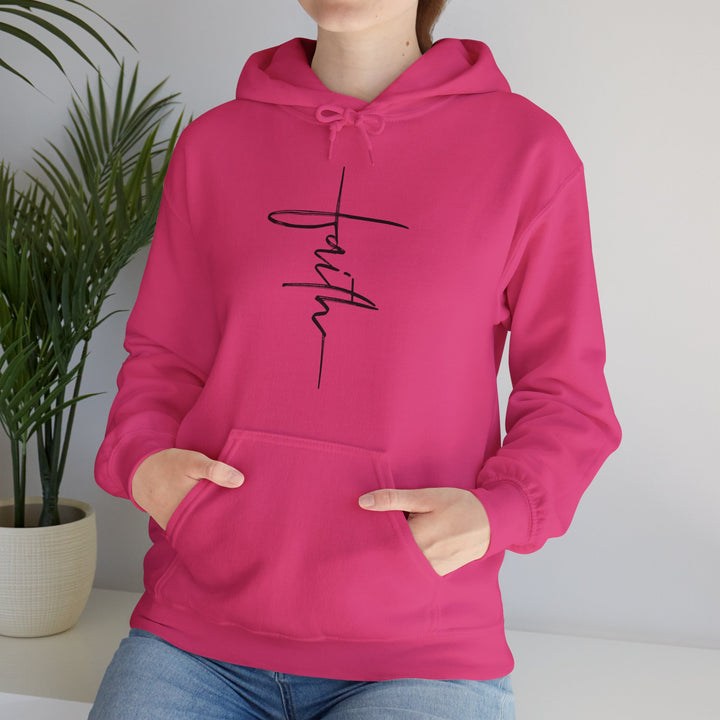 Faith Cross - Unisex Heavy Blend™ Hooded Sweatshirt