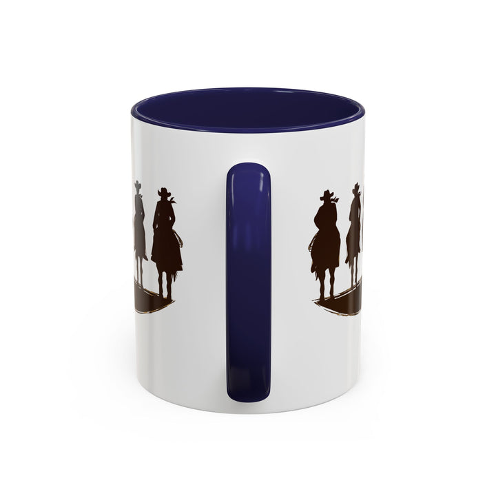 Cowboy Silhouette - Accent Coffee Mug (11, 15oz)