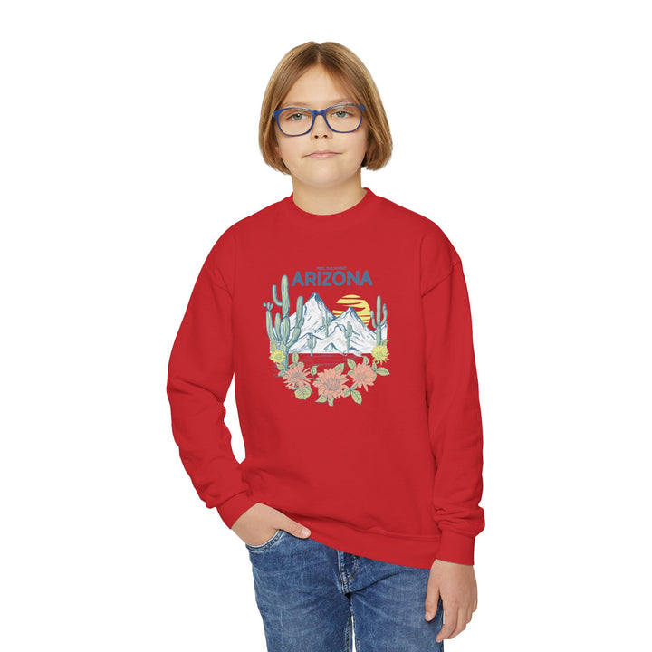 Feel The Sunset Arizona - Youth Crewneck Sweatshirt