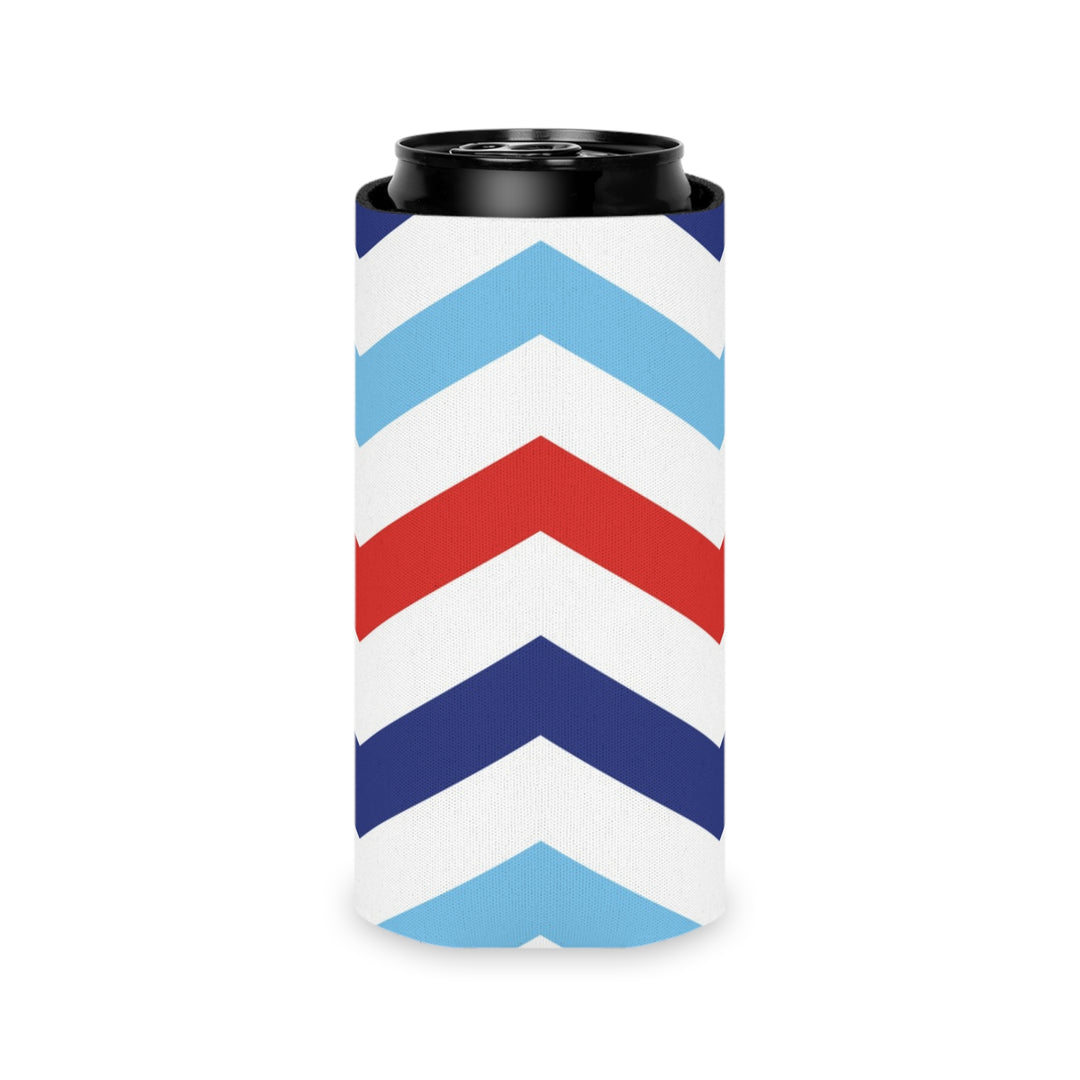 Patriotic Chevron - Can Cooler