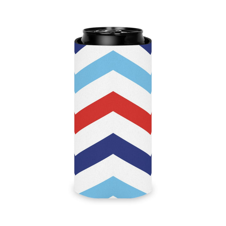 Patriotic Chevron - Can Cooler