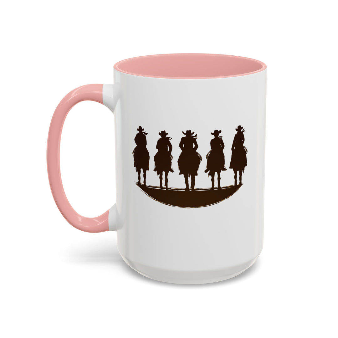 Cowboy Silhouette - Accent Coffee Mug (11, 15oz)