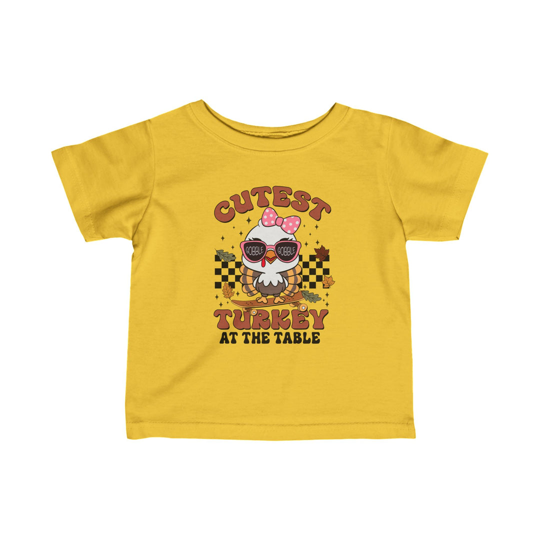 Cutest Turkey  Girls - Infant Fine Jersey Tee