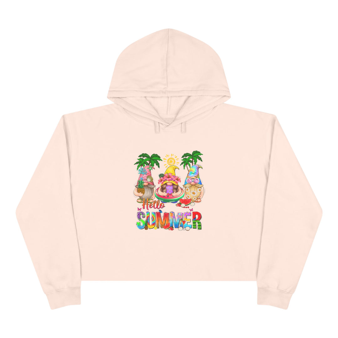 Summer Gnomes - Crop Hoodie