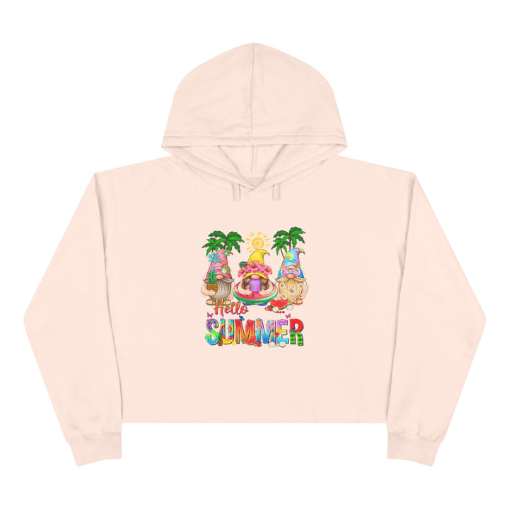 Summer Gnomes - Crop Hoodie