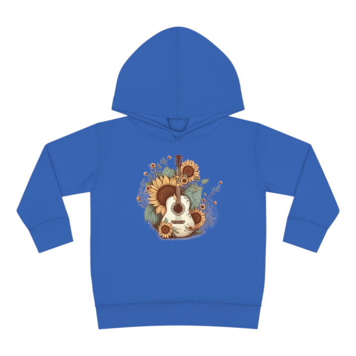 Sunflower Guitar - Toddler Pullover Fleece Hoodie