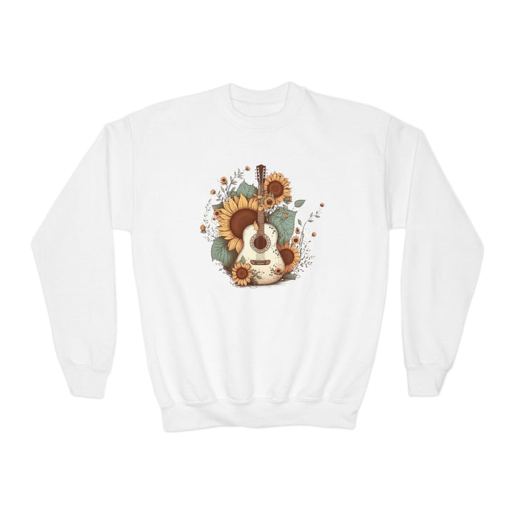 Sunflower Guitar - Youth Crewneck Sweatshirt