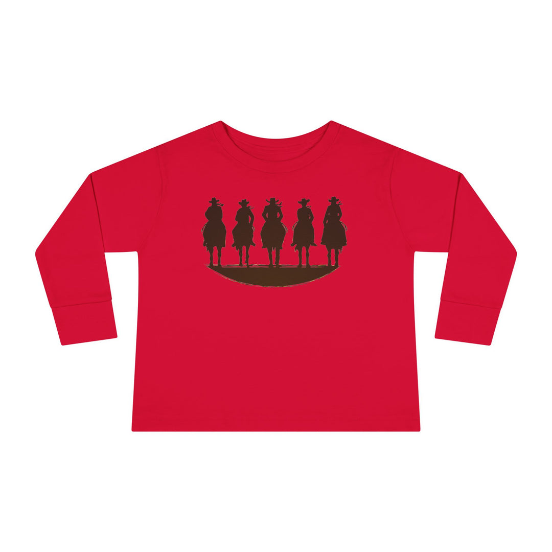 Cowboy Silhouette - Toddler Long Sleeve Tee