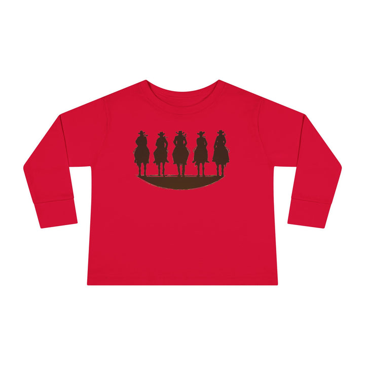 Cowboy Silhouette - Toddler Long Sleeve Tee