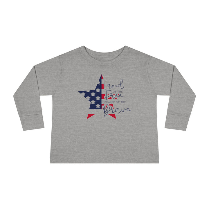 Land Of The Free - Toddler Long Sleeve Tee