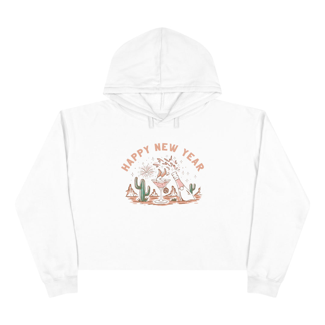 Happy New Year Desert - Crop Hoodie