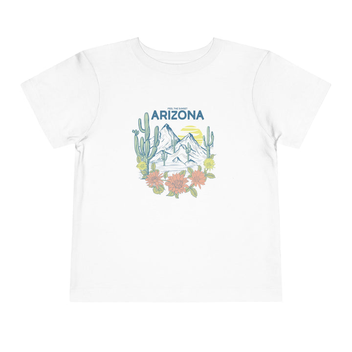 Feel The Sunset Arizona - Toddler Short Sleeve Tee